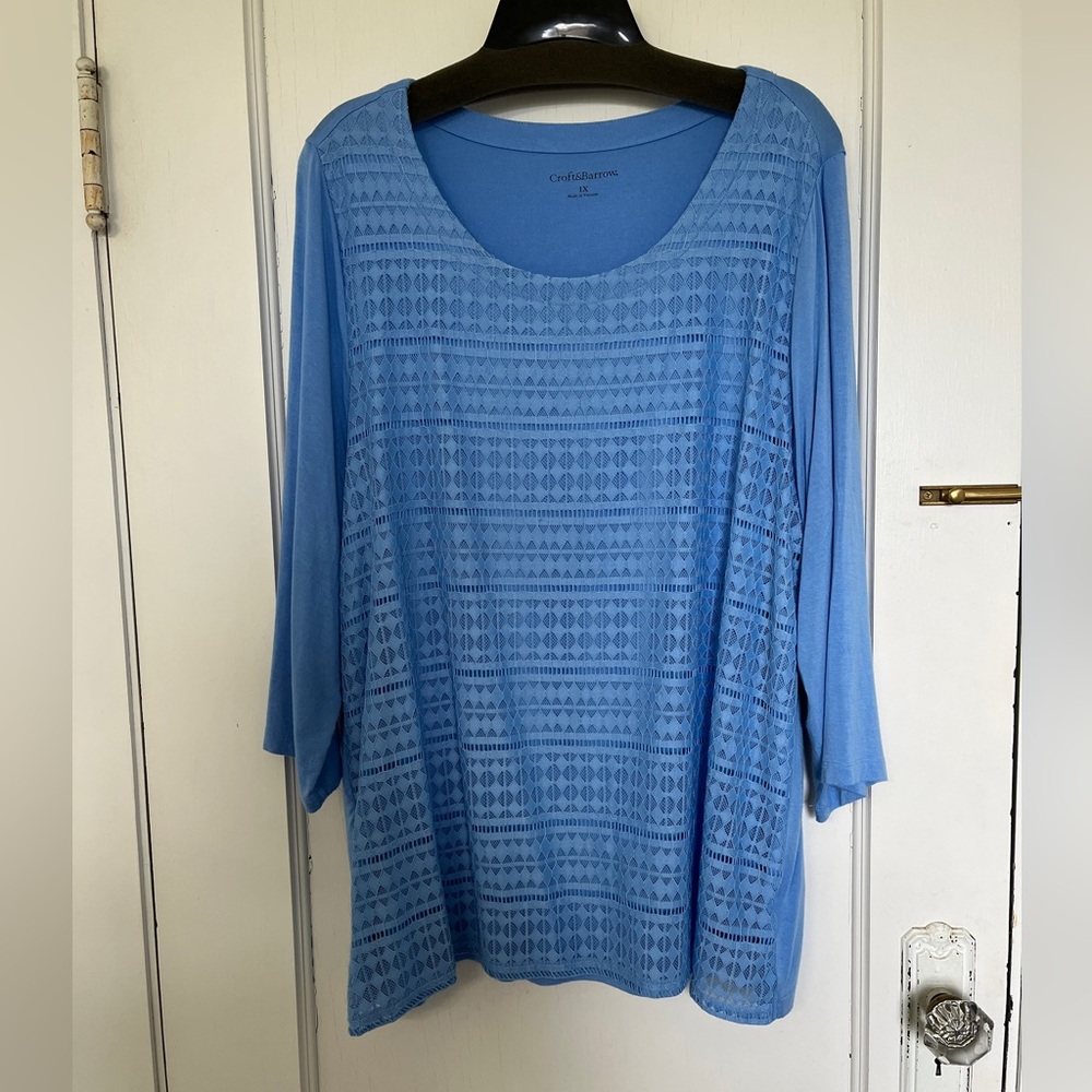 Soft tunic by Croft and Barrow, 1X